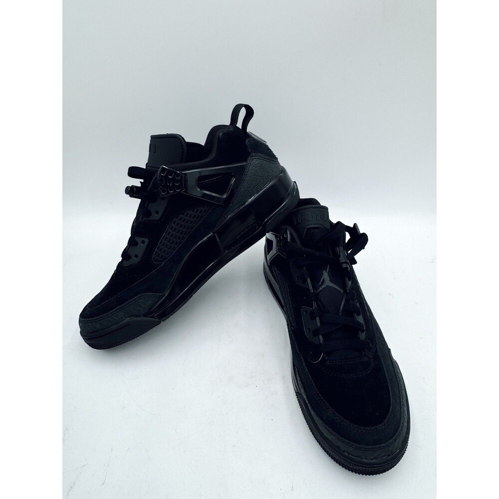 Jordan Spizike Low Black Cat Sneakers Men's 9 Black w Nubuck Suede FQ1759-001